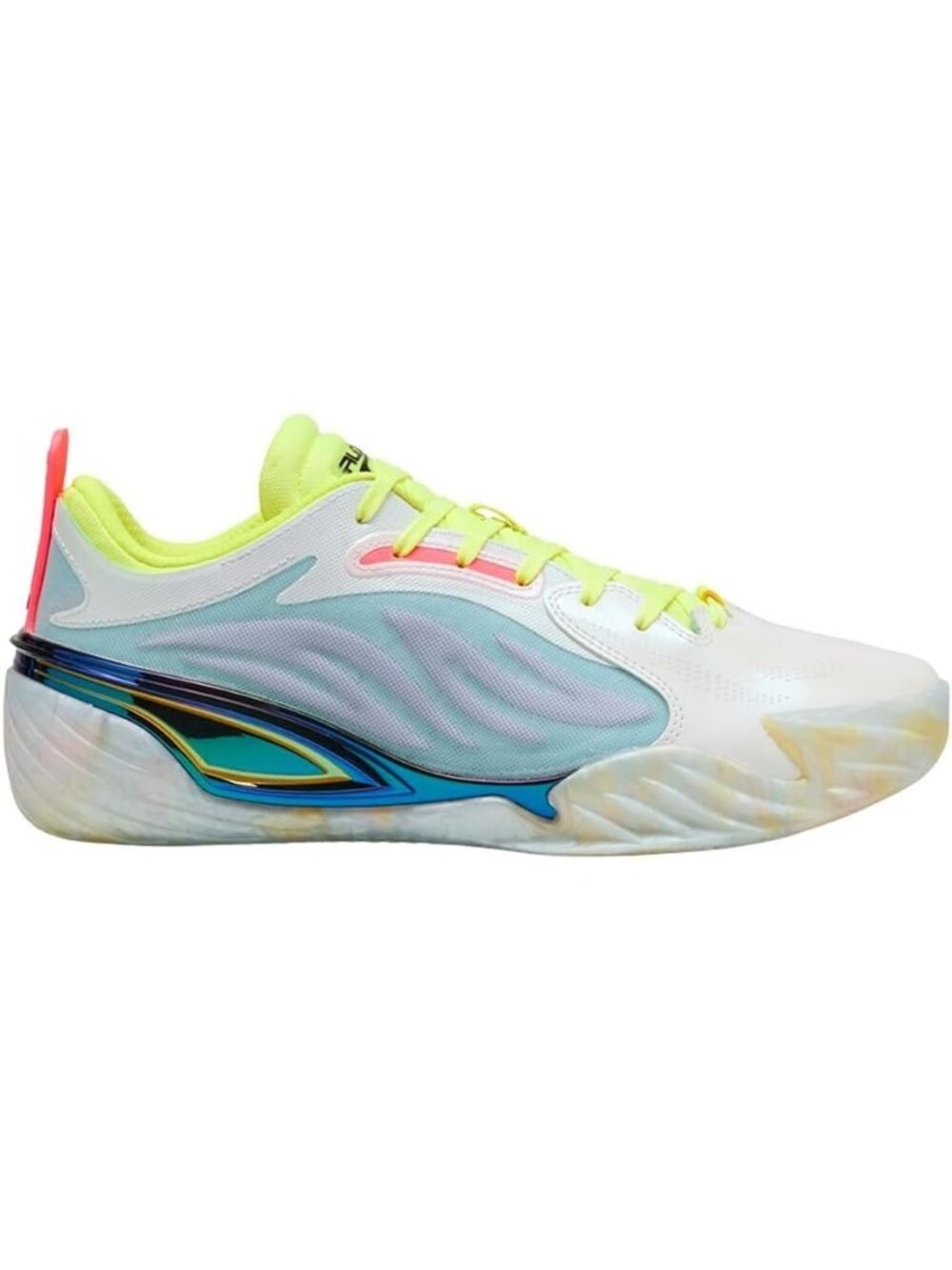 PUMA All Pro Nitro Elite Basketball  Mens Blue, White Sneakers Athletic Shoes 10